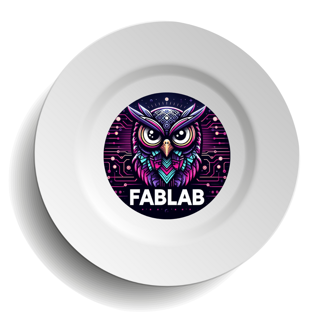 plato blanco sublimado